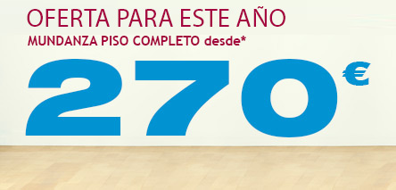 Oferta Mudanza 270 euros Barcelona